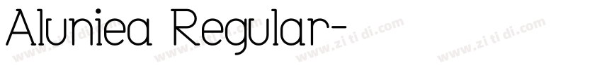 Aluniea Regular字体转换